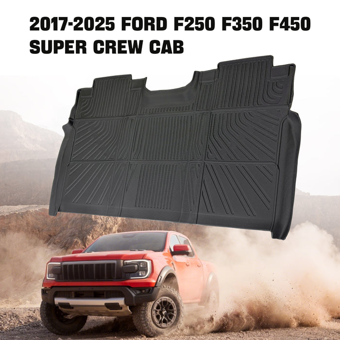 Seguler All-Weather TPE Floor Mats 2017-2025 Ford F250 F350 F450 SuperCrew Cab