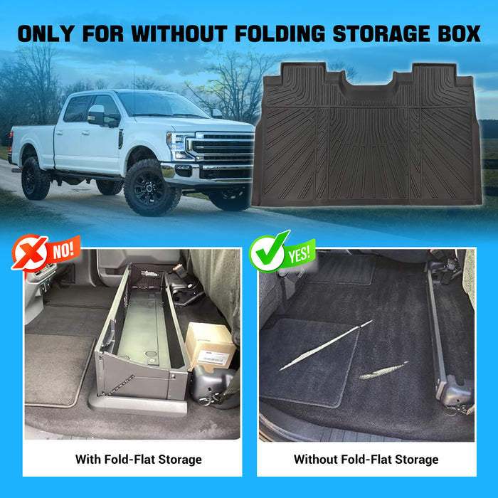 Seguler All-Weather TPE Floor Mats 2015-2025 Ford F150 / F-150 Lightning SuperCrew Cab Without Seat Storage
