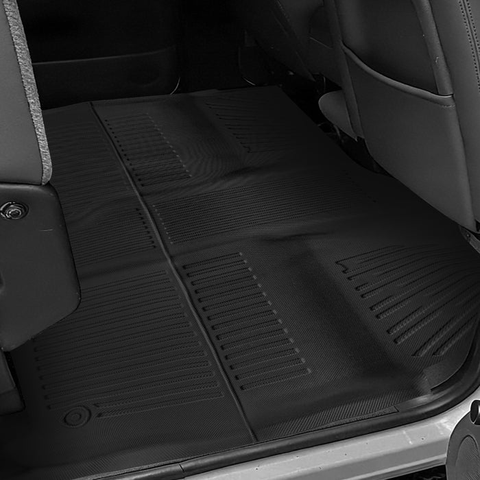 Seguler All-Weather TPE Floor Mats for Silverado Sierra 2007-2013 1500 & 2007-2014 2500HD 3500HD Crew Cab