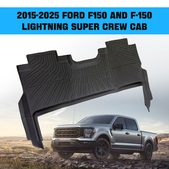 Seguler All-Weather TPE Floor Mats 2015-2025 Ford F150 / F-150 Lightning SuperCrew Cab With Seat Storage