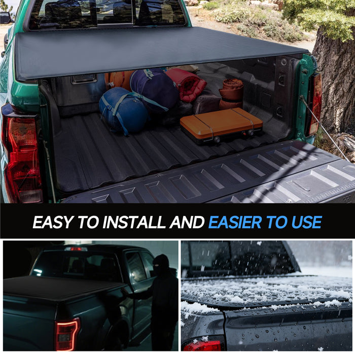 Seguler 5.8FT Soft Roll Up Tonneau Cover Bed for 2019-2025 Chevy Silverado Sierra