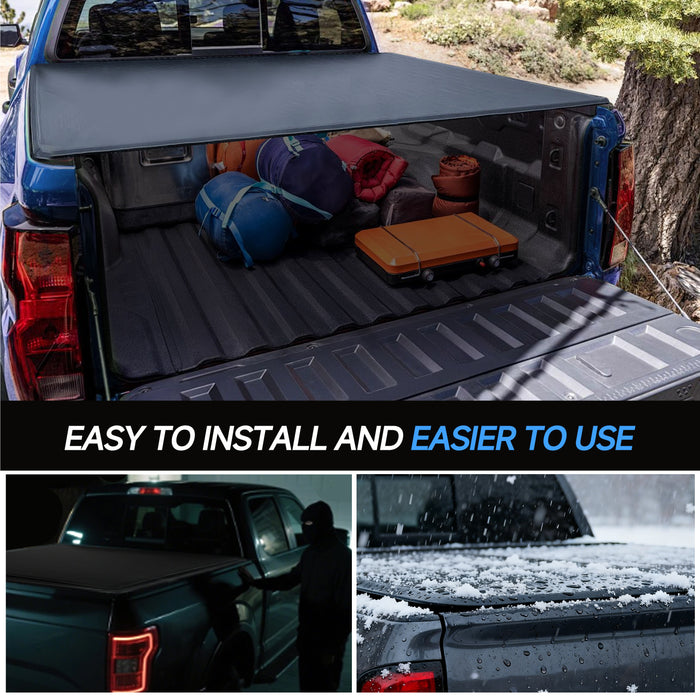 Seguler 5.8FT Soft Roll Up Tonneau Cover Bed for 2007-2013 Chevy Silverado Sierra