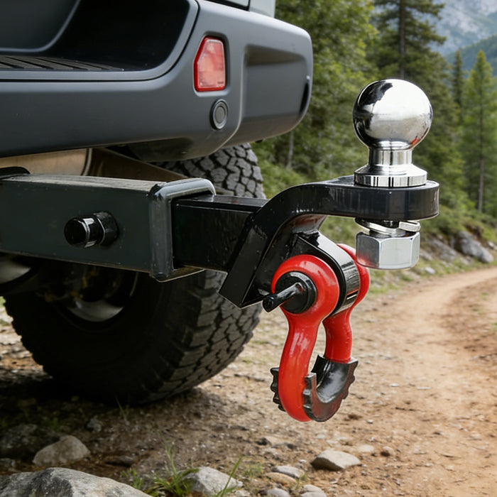 Seguler 2" Receiver Trailer Hitch with Shackle & Lock Pin 38,500 lbs BS