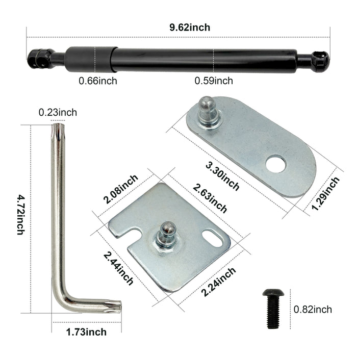 Seguler Tailgate Assist Shock Kit for 2017-2024 Ford F250 F350 F450 Super Duty