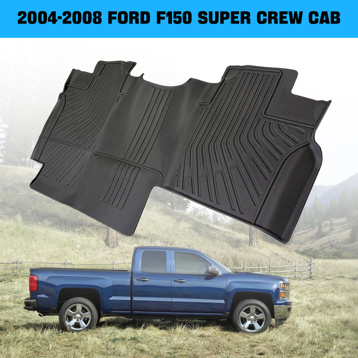 Seguler All-Weather TPE Floor Mats for 2004-2008 Ford F150 SuperCrew Cab