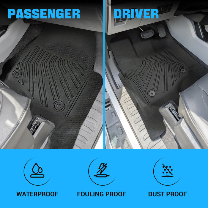 Seguler All-Weather TPE Floor Mats 2017-2025 Ford F250 F350 F450 SuperCrew Cab