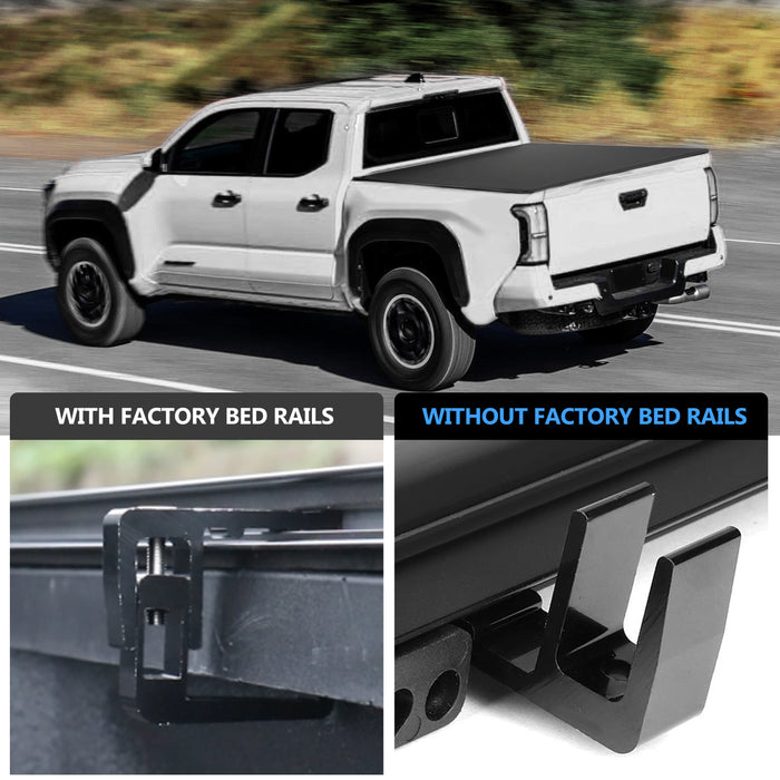 Seguler  5.7FT Soft Top Roll-up Tonneau Cover Truck Bed for 2009-2025 Dodge Ram 1500