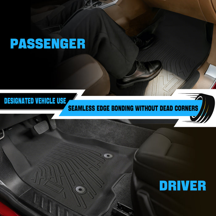 Seguler All-Weather TPE Floor Mats 2019-2025 Silverado Sierra 1500 New Double Cab