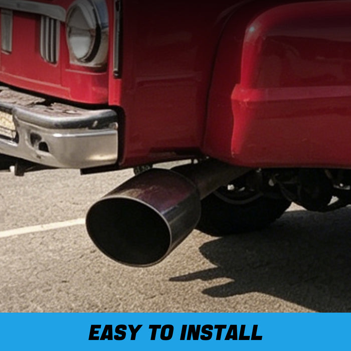 Seguler Diesel Exhaust Tip 5" Inlet 7" Outlet 15" Long Stainless Steel Bolt On