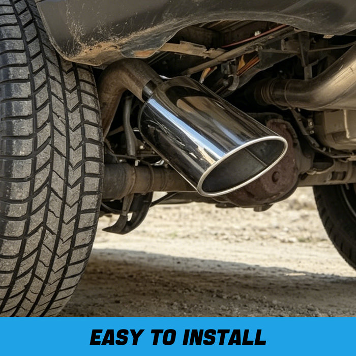 Seguler Diesel Exhaust Tip 4" Inlet 10" Outlet 18" Long Stainless Steel Bolt On