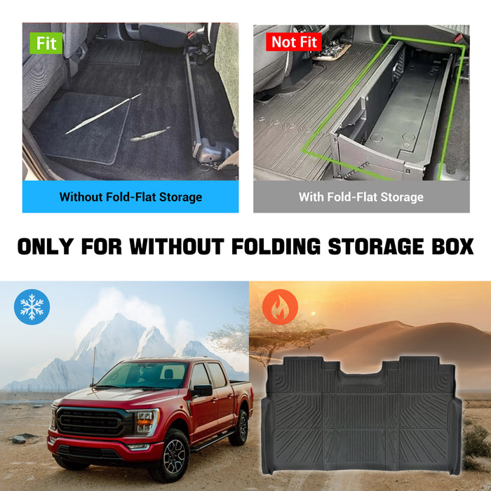 Seguler All-Weather TPE Floor Mats 2017-2025 Ford F250 F350 F450 SuperCrew Cab