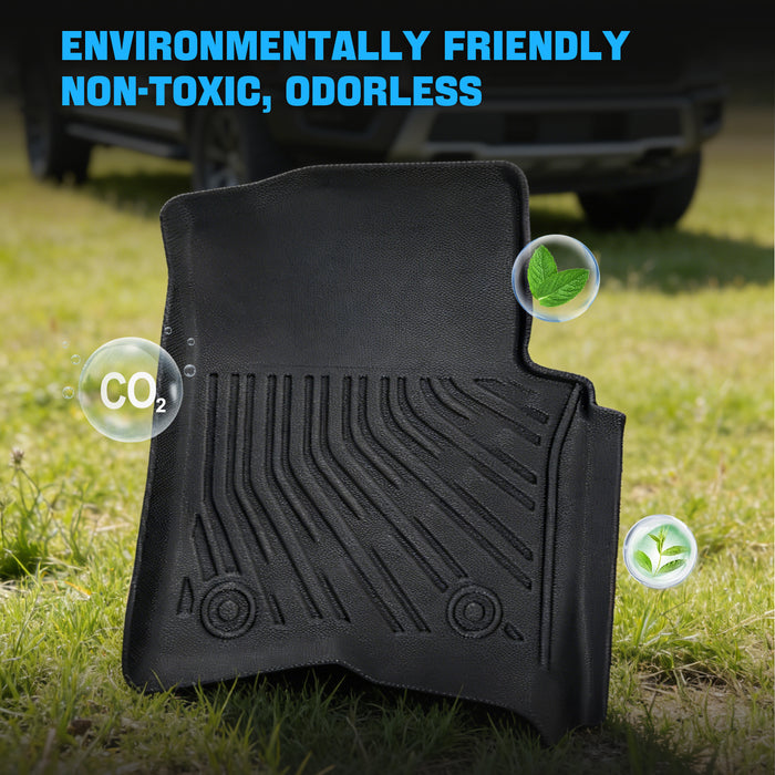 Seguler All-Weather TPE Floor Mats for 2004-2008 Ford F150 SuperCrew Cab