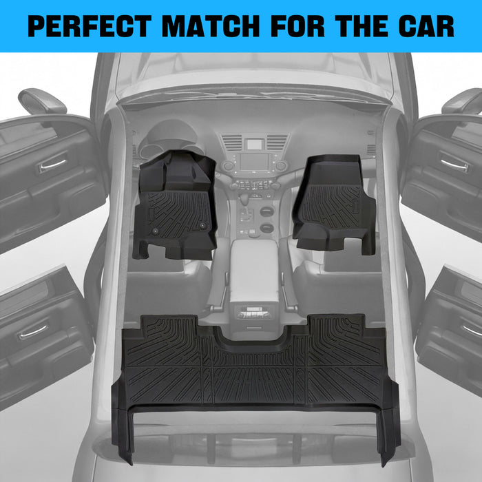 Seguler All-Weather TPE Floor Mats 2015-2025 Ford F150 / F-150 Lightning SuperCrew Cab With Seat Storage