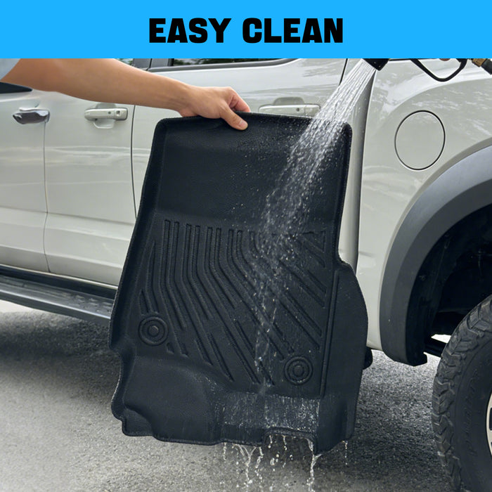 Seguler All-Weather TPE Floor Mats 2017-2025 Ford F250 F350 F450 SuperCrew Cab