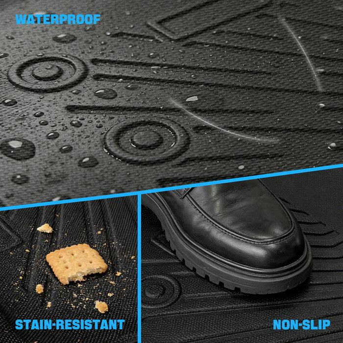 Seguler All-Weather TPE Floor Mats for 2008-2010 Ford F250 F350 Super CrewCab